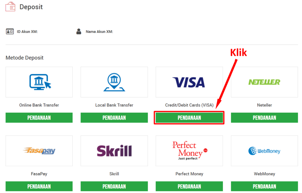 Cara deposit ke akun forex di xm global 3