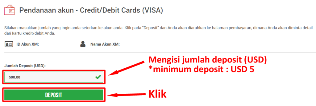 Cara deposit ke akun forex di xm global 4